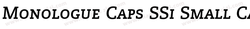 Monologue Caps SSi Small Caps字体转换